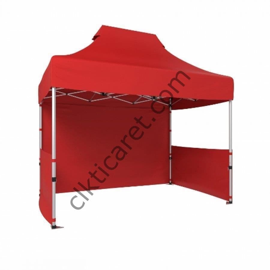 CLK 2x3 40mm Profil Gazebo Çadır 1 Tam 2 Yarım Perdeli