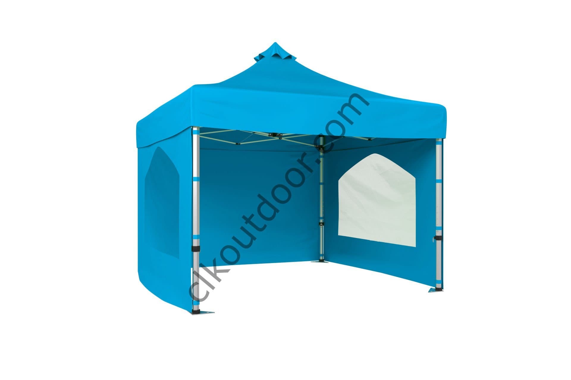 CLK 3x3 Metre Kısa Bagaj Boy 100 cm Katlanabilir Gazebo Çadır 3 Yan Kapalı 2 Pencereli