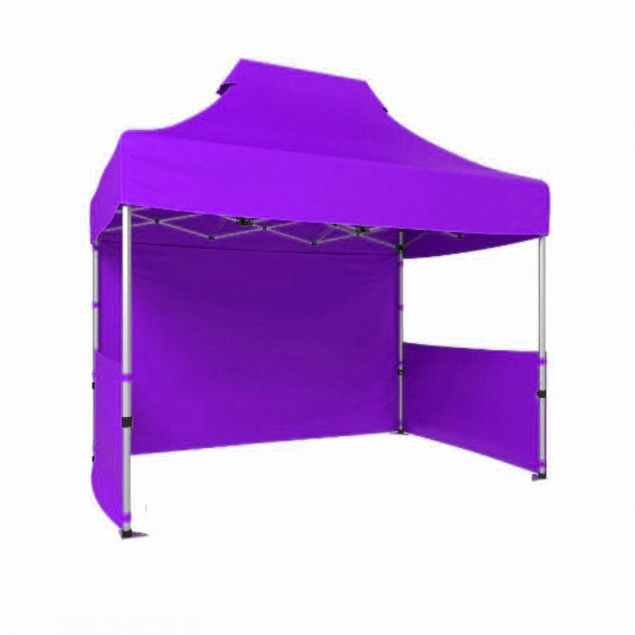 CLK 2x3 40mm Alüminyum Katlanabilir Tente Gazebo Çadır 3 Kenar Kapalı 2 Yarım Duvar