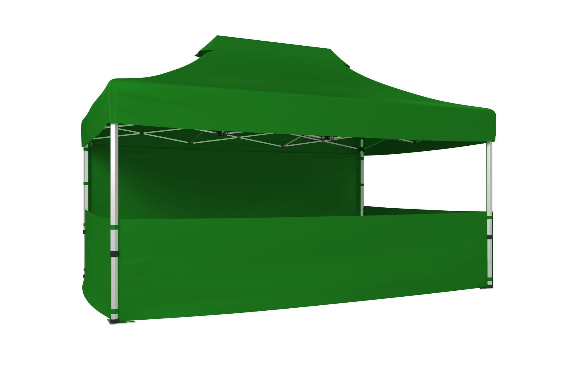 CLK 3x4,5 Katlanabilir Tente Gazebo Portatif Çadır 30 mm 1 Tam Duvar 3 Yarım Duvar
