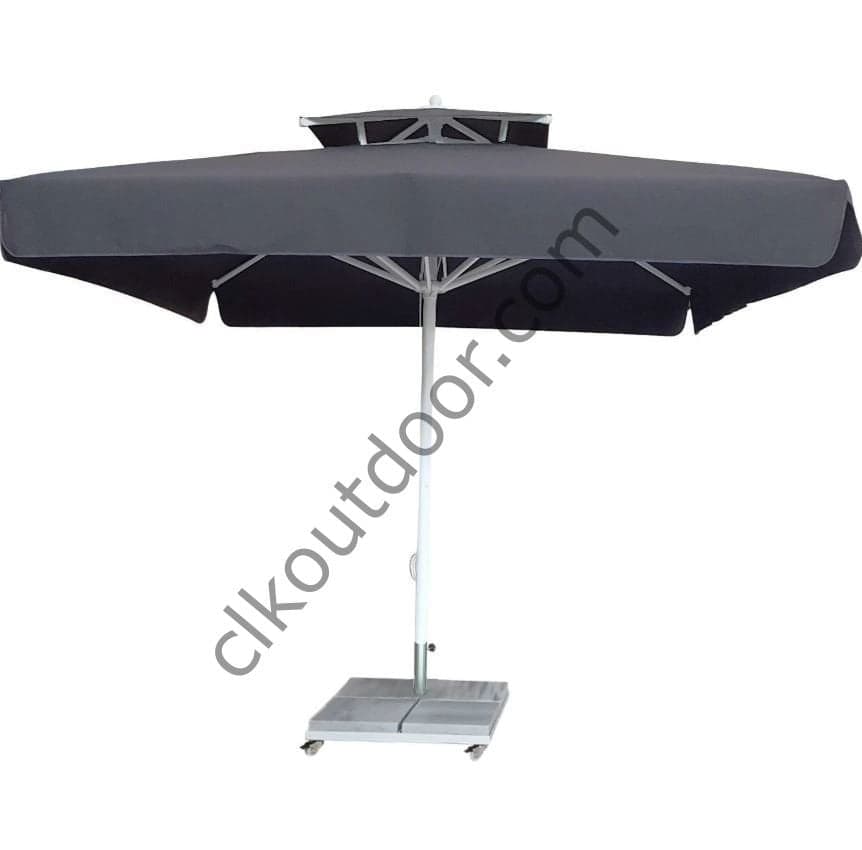 CLK 3,5x3,5 Metre Bacalı Mega Q60 Şemsiye Bahçe Cafe Havuz Otel Restorant Şemsiyeleri