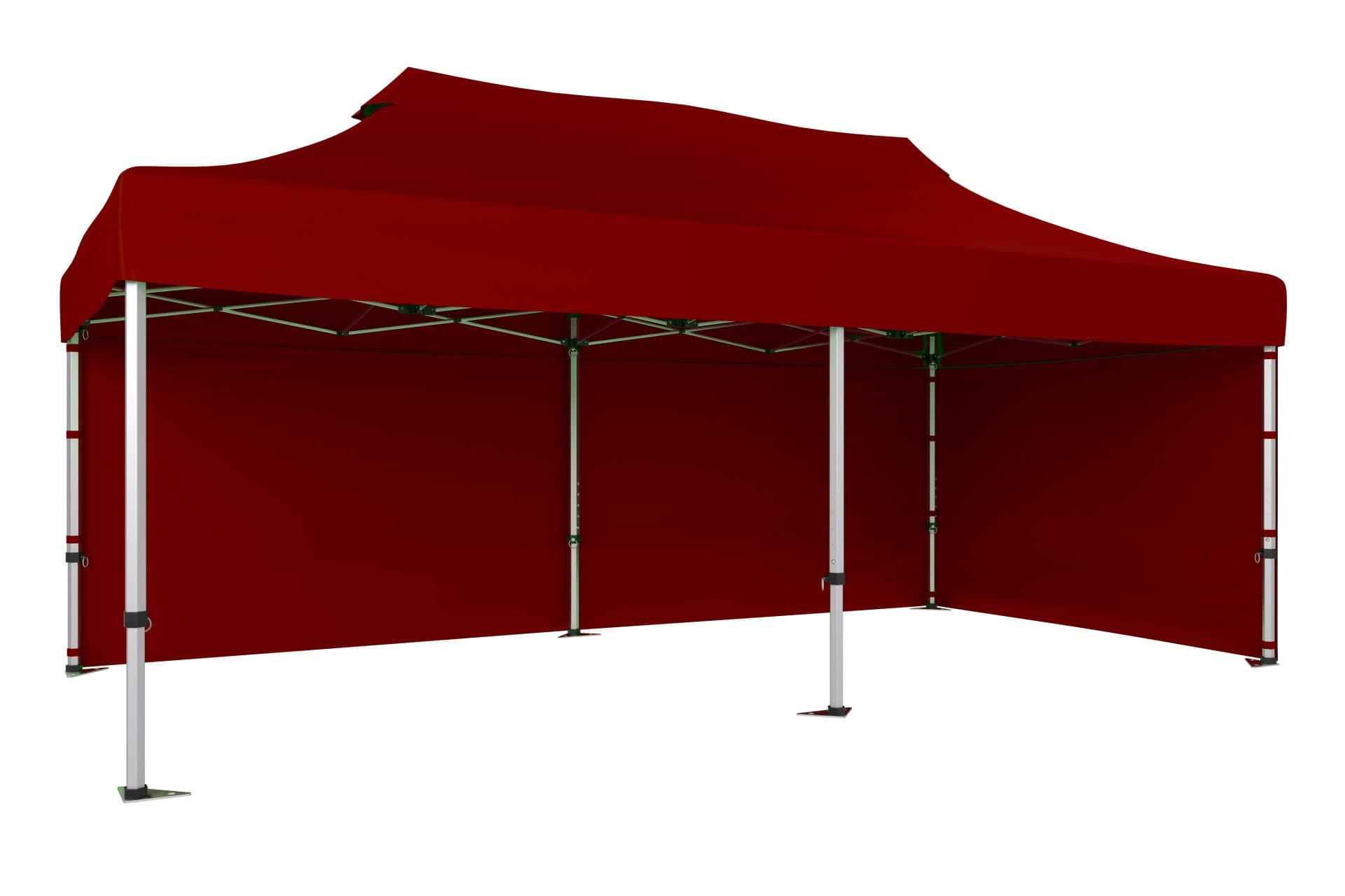 CLK 3x6 Katlanabilir Tente Gazebo Portatif Çadır 30 mm 2 Yan Kapalı