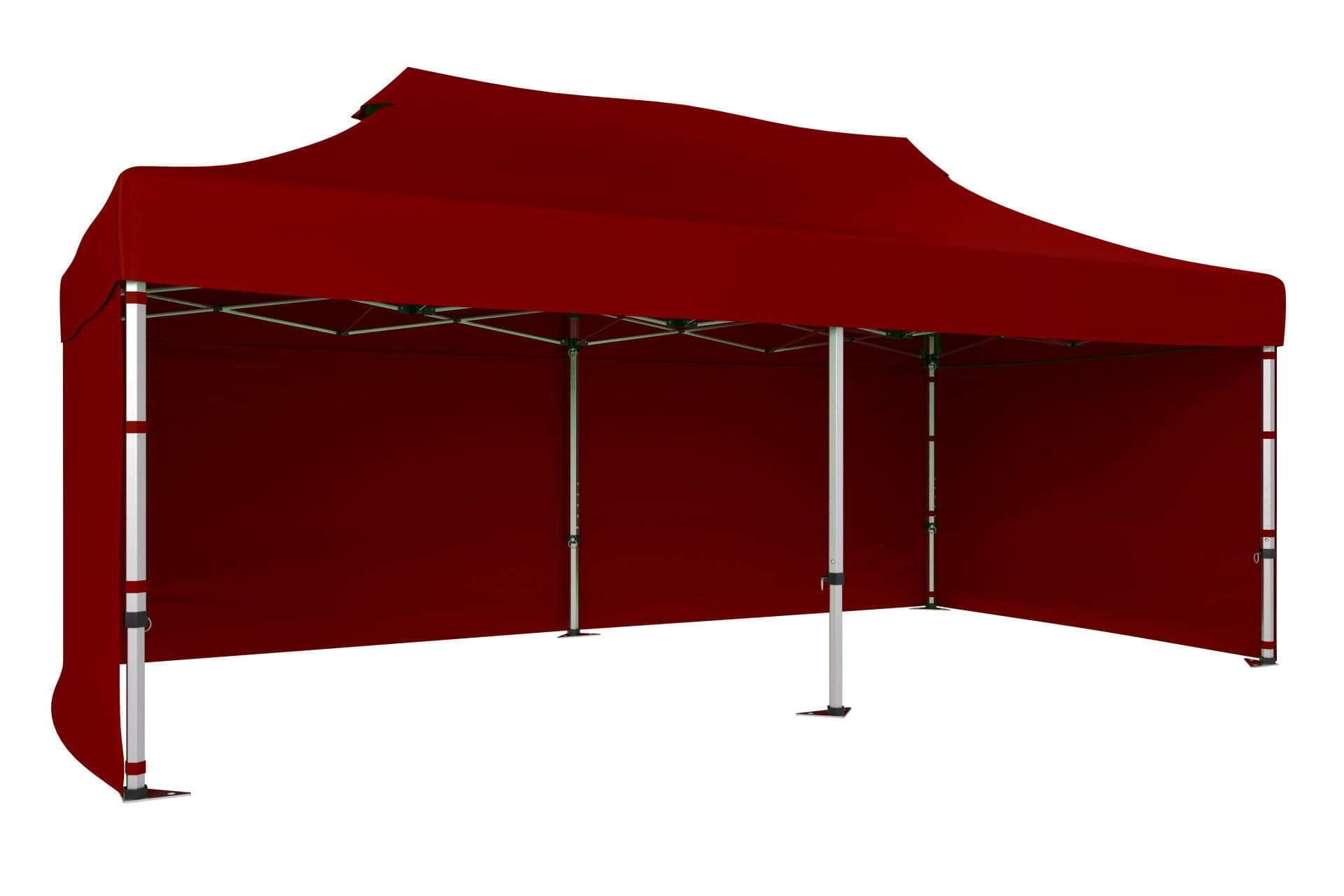 CLK 3x6 Katlanabilir Tente Gazebo Portatif Çadır 30 mm 3 Yan Kapalı