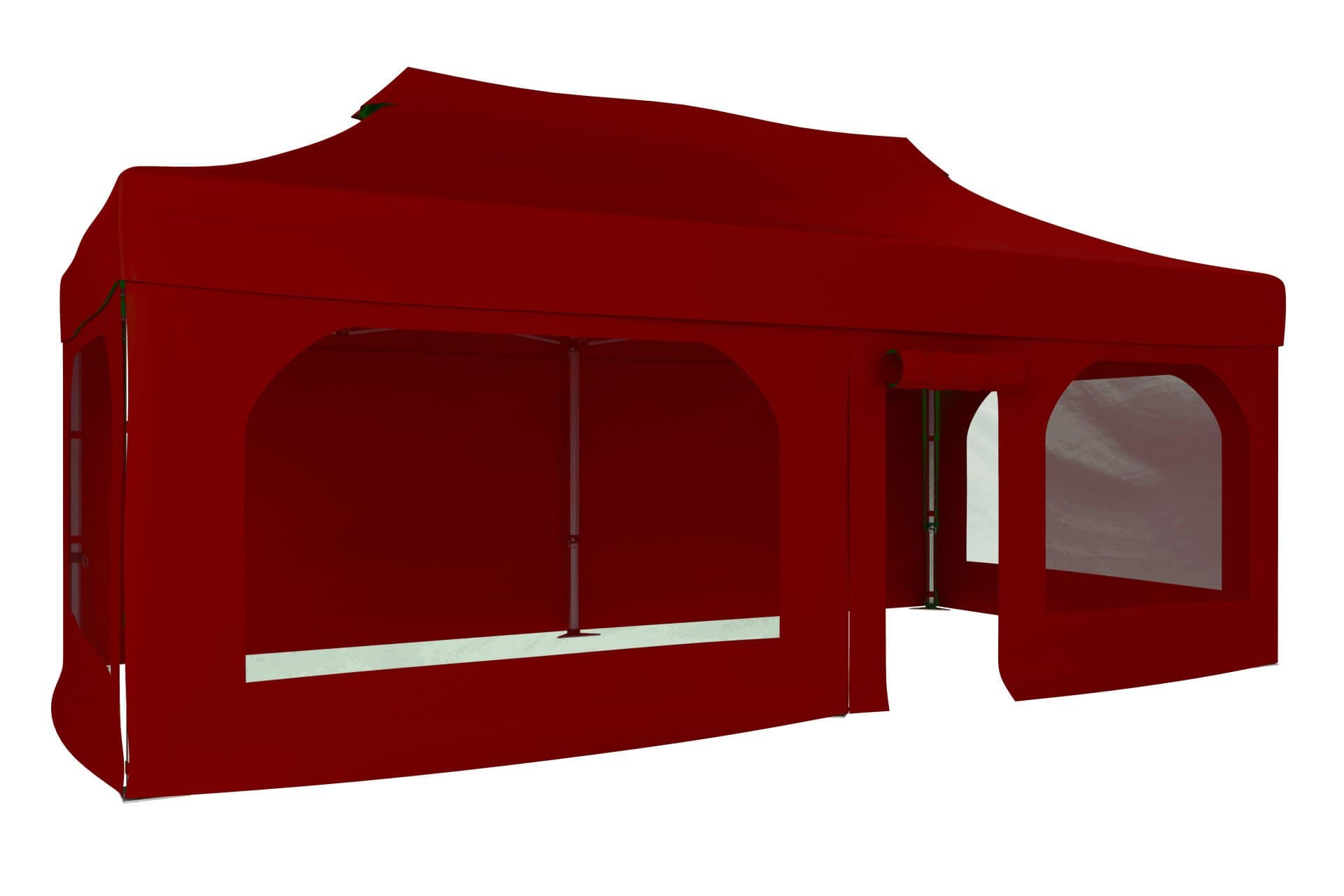 CLK 3x6 Katlanabilir Tente Gazebo Portatif Çadır 30 mm 2 Yan Pencereli 1 Yan Aksesuarsız 1 Yan Kapı ve Pencereli