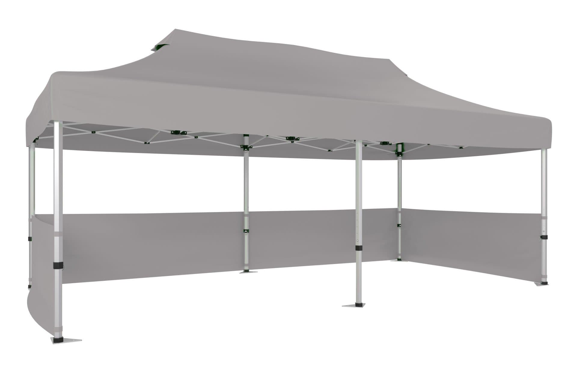 CLK 3x6 40mm Alüminyum Katlanabilir Tente Gazebo Çadır 3 Kenar Yarım Duvarlı