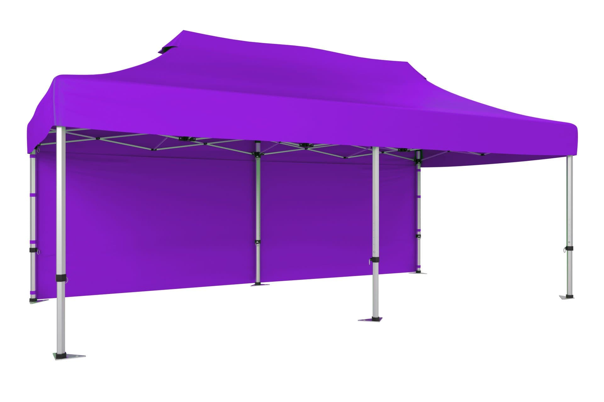 CLK 3x6 52mm Kalın Alüminyum Katlanabilir Portatif Tente Gazebo Çadır Arkası Kapalı