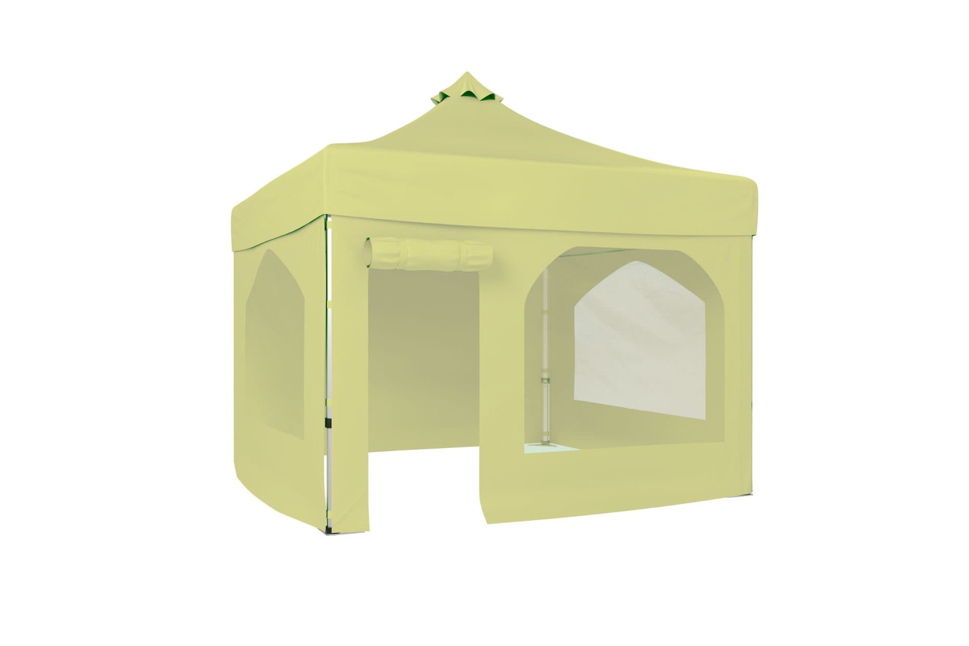 CLK 4x4 40 mm Katlanabilir Tente Gazebo Çadır Gazebo Çadır 2 Yan Pencereli 1 Yan Aksesuarsız 1 Yan Kapı ve Pencereli