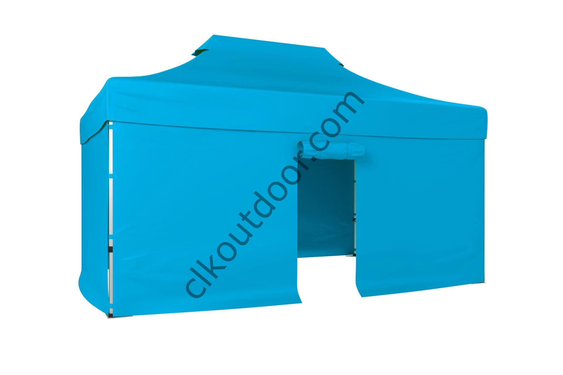 CLK 4x6 40 mm Katlanabilir Tente Gazebo Çadır Gazebo Çadır 3 Yan Kapalı 1 Kapılı
