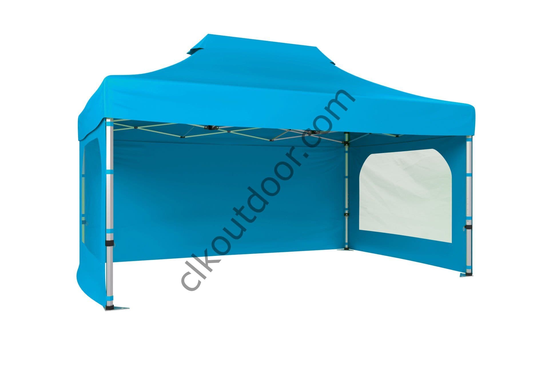 CLK 4x6 40 mm Katlanabilir Tente Gazebo Çadır Gazebo Çadır 3 Yan Duvarlı 2 Pencereli