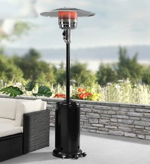 CLK Palmiye Soba Mantar Şemsiye Isıtıcı Siyah Tüplü Taşınabilir Dekoratif Isıtıcı