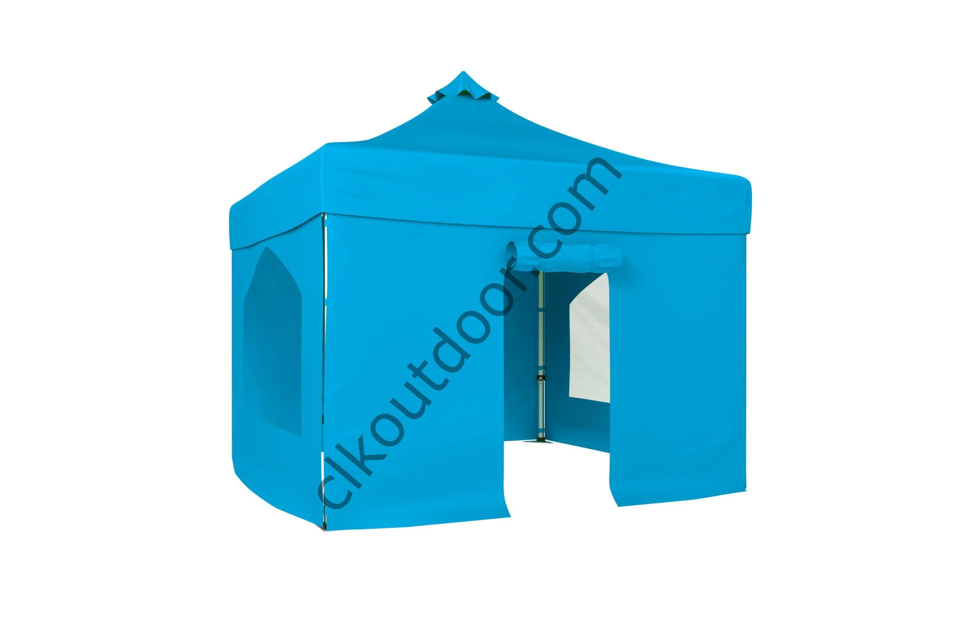 CLK 3x3 Metre Kısa Bagaj Boy 100 cm Katlanabilir Gazebo Çadır 4 Yan Kapalı 2 Pencere Kapılı