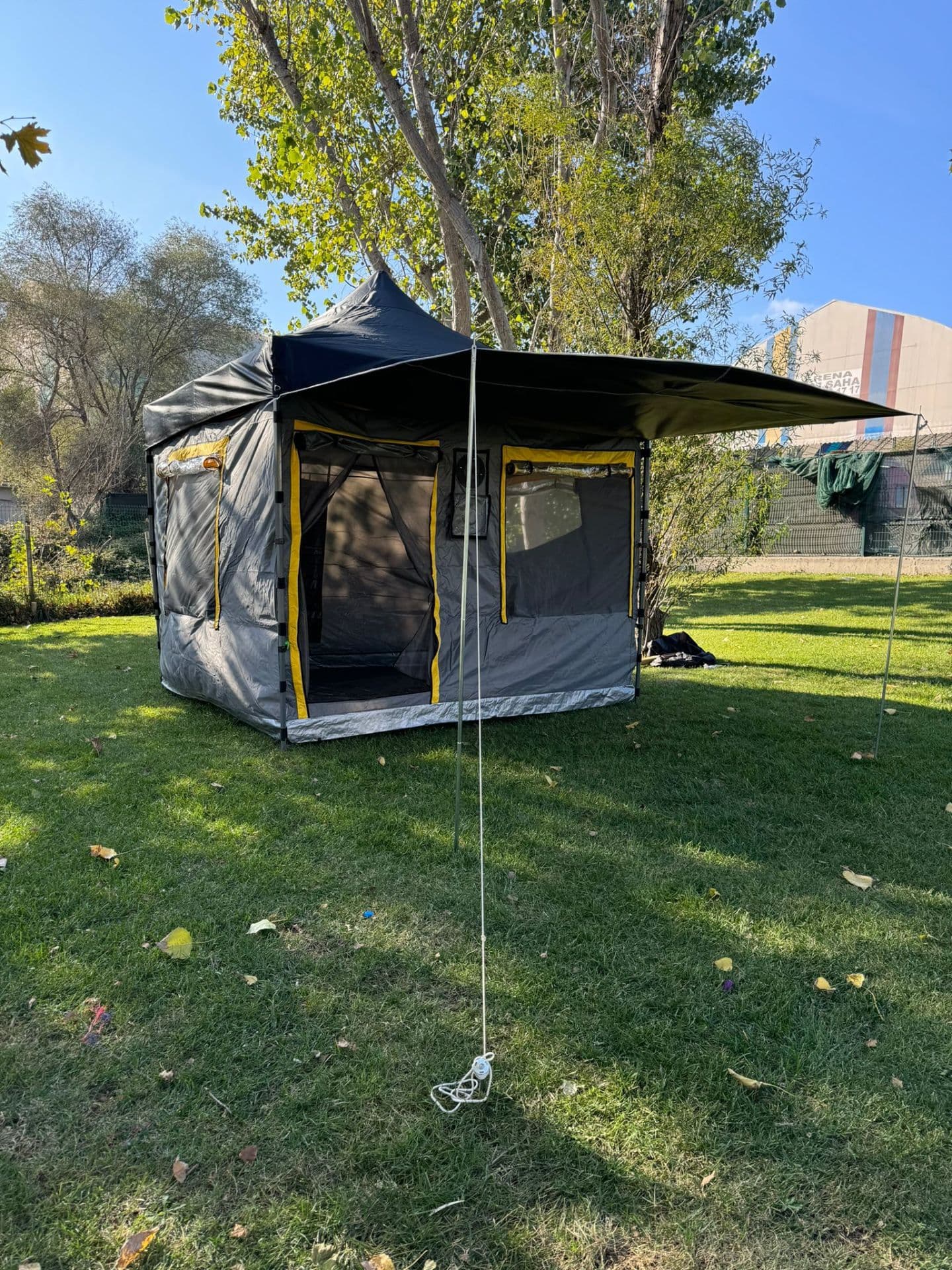 CLK 3x3 Bagaj Boy 115 cm 40mm Kısa İskelet Gazebo Kamp Çadırı Portatif Tenteli Model